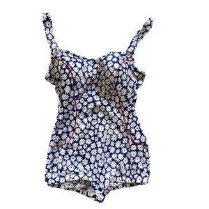 Gabar Vintage Floral One-Piece Pinup Swimsuit 10